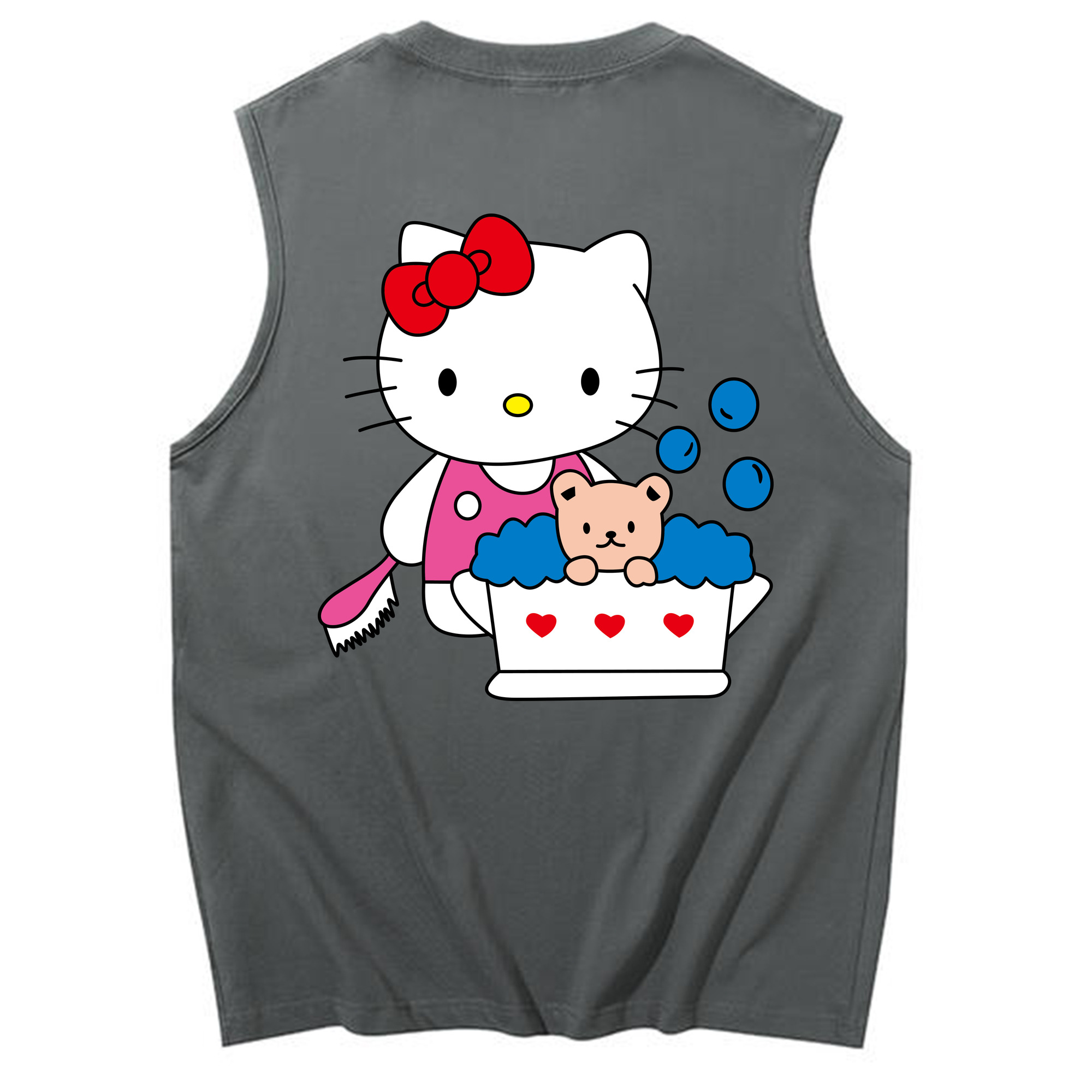 （画像用） Hello Kitty ハローキティ コットン100％タンクトップ（背面プリント）